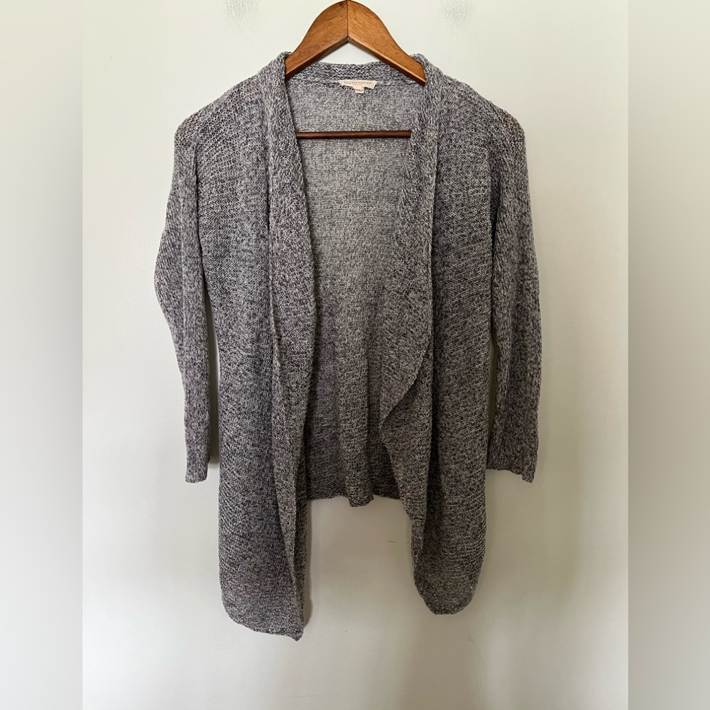 Eileen Fisher Linen Waterfall Cardigan Size PS